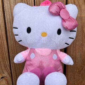 Hello Kitty Shiny Pink Plush Backpack Kids Purse Kids Backpack